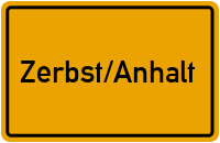 City Sign Zerbst/Anhalt