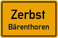 Forststraße in ZerbstBärenthoren
