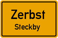 Hauptstraße in ZerbstSteckby