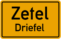 Blauhander Straße in ZetelDriefel