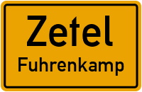 Straßenverzeichnis Zetel Fuhrenkamp