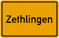Ortsschild von Gemeinde Zethlingen in Sachsen-Anhalt