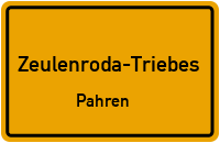 Pahrener Hauptstraße in Zeulenroda-TriebesPahren