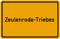 City Sign Zeulenroda-Triebes
