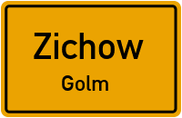 Golmer Dorfstraße in ZichowGolm