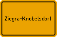 City Sign Ziegra-Knobelsdorf