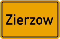 Bäckerweg in Zierzow