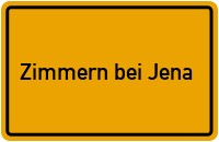 City Sign Zimmern bei Jena
