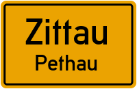 Verlängerte Eisenbahnstraße in ZittauPethau