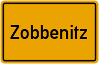 Ortsschild von Gemeinde Zobbenitz in Sachsen-Anhalt