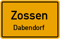 Straßenverzeichnis Zossen Dabendorf
