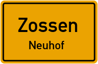 Straßenverzeichnis Zossen Neuhof