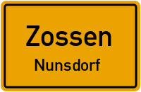 Straßenverzeichnis Zossen Nunsdorf