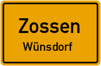 Straßenverzeichnis Zossen Wünsdorf