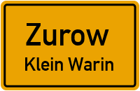 Dorfstraße Klein Warin in ZurowKlein Warin