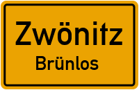 Straßenverzeichnis Zwönitz Brünlos