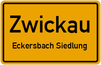Rotkehlchenweg in ZwickauEckersbach Siedlung