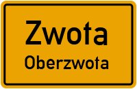 Straßenverzeichnis Zwota Oberzwota
